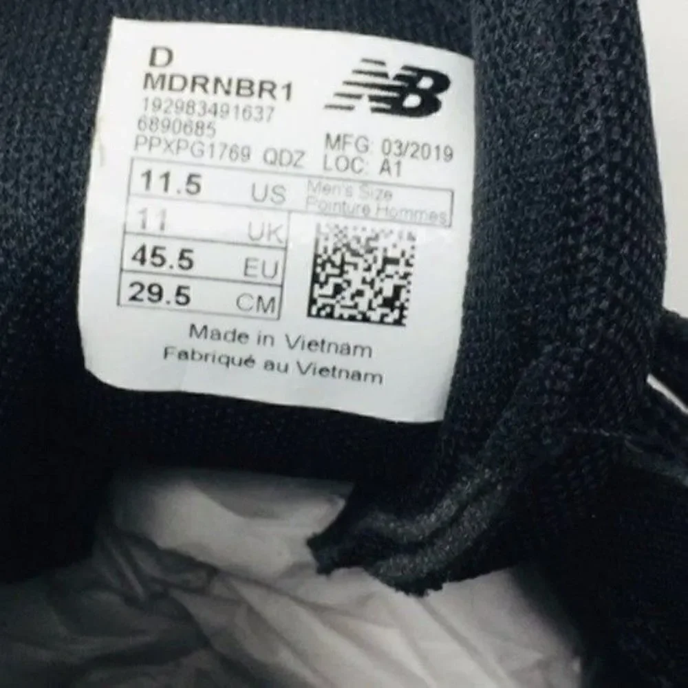 New balance MDRNBR1 mens Black US 11.5 BoxH